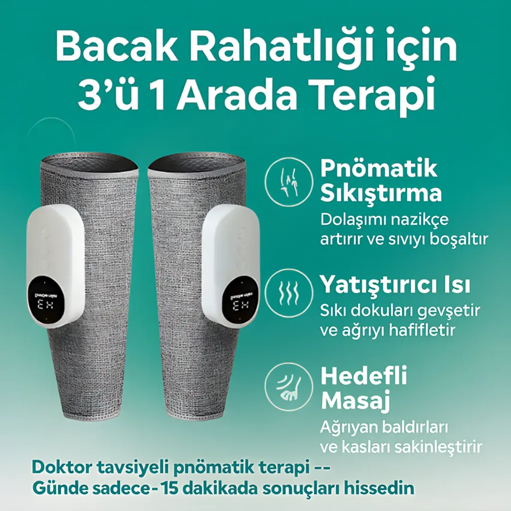 Moveefit 3 ü 1 Arada  Bacak Masaj Aleti